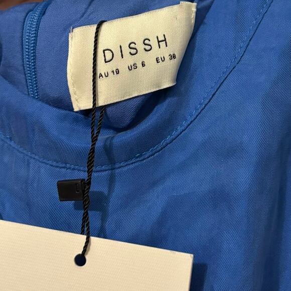 New DISSH Cobalt Blue Campbell Midi Dress Size US 6 EU 38 - Picture 5 of 8
